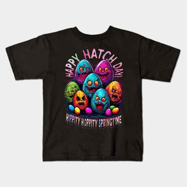 Rotten Sinister Easter Eggs Kids T-Shirt by LopGraphiX